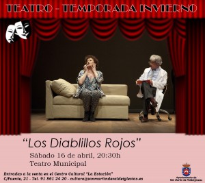 Cartel obra de teatro Los Diablillos Rojos
