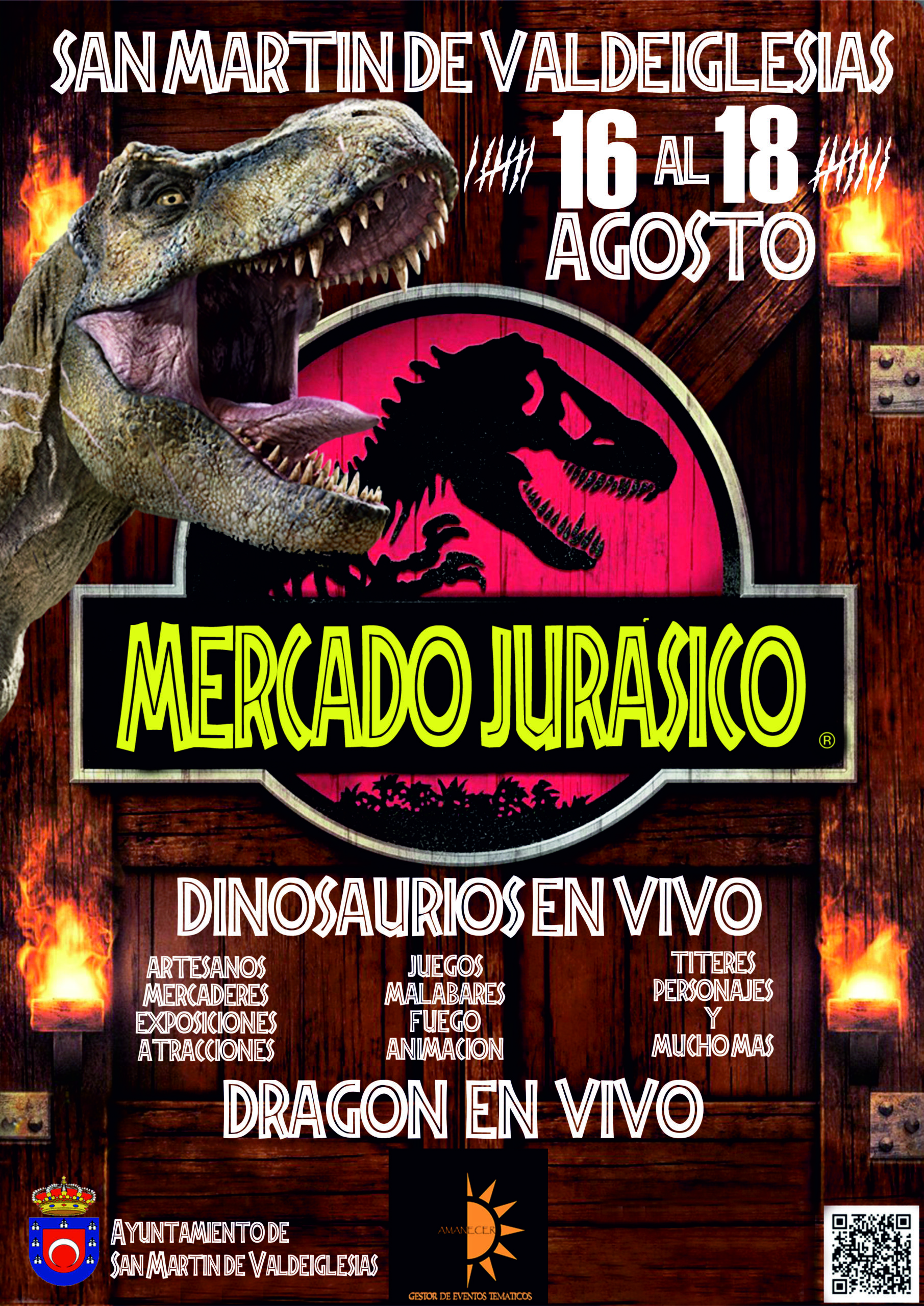 Dragones, artesanía y… dinosaurios en el Mercado Jurásico de San Martín –  San Martín de Valdeiglesias