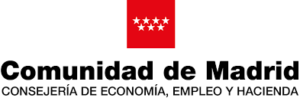 logotipo Comunidad de Madrid, consejería de Economía, Empleo y Hacienda