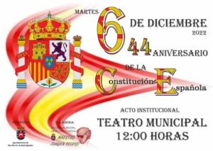Acto institucional para conmemorar el 44 aniversario de la Constitución española