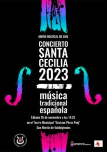 Cartel concierto de Santa Cecilia.