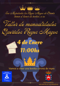 Cartel de la actividad. Información en el texto.