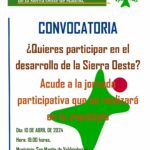 Cartel jornada de participación. Adi Sierra Oeste.