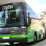 Imagen de un autobús de Cevesa